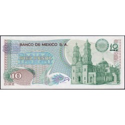 Mexique - Pick 63i_2 - 10 pesos - Série 1ES - Préfixe S - 18/02/1977 - Etat : pr.NEUF