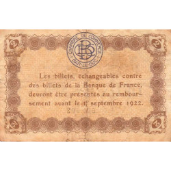 Bar-le-Duc - Pirot 19-17 - 2 francs - 4me émission (1920) - Etat : TB+