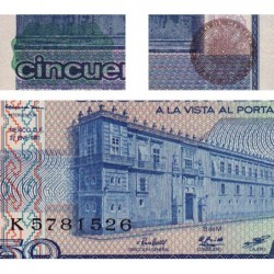 Mexique - Pick 73 - 50 pesos - Série KX - Préfixe K - 27/01/1981 - Etat : NEUF