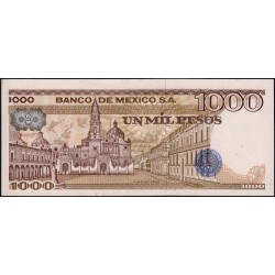 Mexique - Pick 76d - 1'000 pesos - Série SX - Préfixe W - 25/03/1982 - Etat : SPL