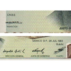 Mexique - Pick 82a - 2'000 pesos - Série T - Préfixe K - 26/07/1983 - Etat : NEUF
