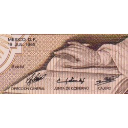 Mexique - Pick 85 - 1'000 pesos - Série WX - Préfixe N - 19/07/1985 - Etat : NEUF