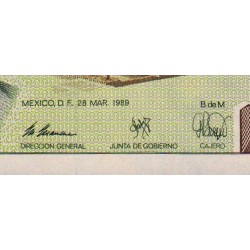Mexique - Pick 86c - 2'000 pesos - Série DN - Préfixe F - 28/03/1989 - Etat : NEUF