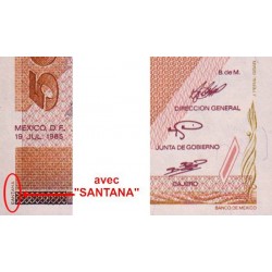 Mexique - Pick 88a - 5'000 pesos - Série GM - Préfixe Q - 19/07/1985 - Etat : NEUF