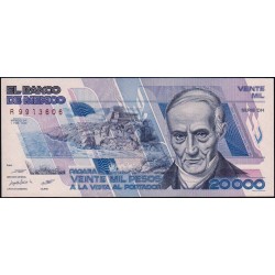 Mexique - Pick 92a - 20'000 pesos - Série DH - Préfixe R - 01/02/1988 - Etat : NEUF
