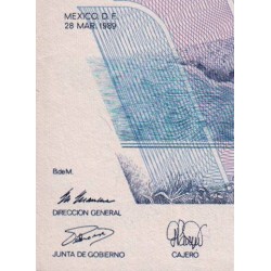 Mexique - Pick 92b - 20'000 pesos - Série DP - Préfixe D - 28/03/1989 - Etat : NEUF