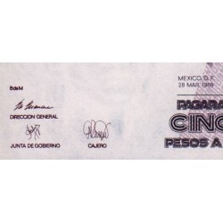 Mexique - Pick 93b_1 - 50'000 pesos - Série FL - Préfixe Q - 28/03/1989 - Etat : pr.NEUF