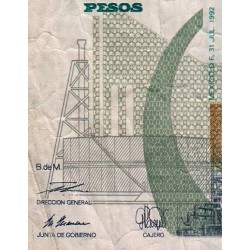 Mexique - Pick 95 - 10 nuevos pesos - Série Q - Préfixe F - 31/07/1992 - Etat : TB-