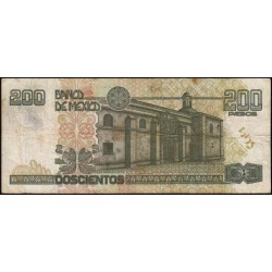 Mexique - Pick 109d - 200 pesos - Série AV - Préfixe R - 23/04/1999 - Etat : TB-