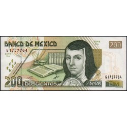 Mexique - Pick 119b_2 - 200 pesos - Série DA - Préfixe G - 26/03/2002 - Etat : SPL