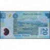 Mexique - Pick 122n - 20 pesos - Série N - Préfixe F - 03/05/2010 - Polymère - Etat : NEUF