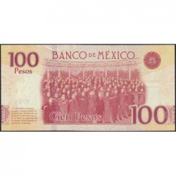 Mexique - Pick 130c - 100 pesos - Série AY - Préfixe R - 25/01/2016 - Commémoratif - Etat : NEUF