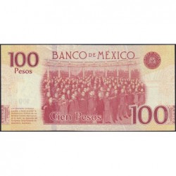 Mexique - Pick 130c - 100 pesos - Série AY - Préfixe R - 25/01/2016 - Commémoratif - Etat : NEUF