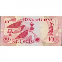 Ghana - Pick 12c - 10 cedis - Série G/1 - 01/10/1970 - Etat : TB+