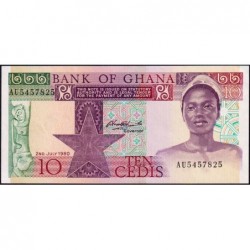 Ghana - Pick 20c - 10 cedis - Série AU - 02/01/1980 - Etat : NEUF