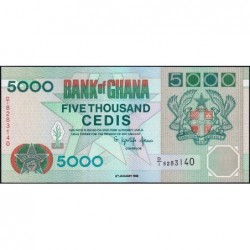 Ghana - Pick 31b - 5'000 cedis - Série D/1 - 06/01/1995 - Etat : NEUF