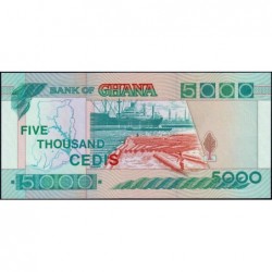 Ghana - Pick 31b - 5'000 cedis - Série D/1 - 06/01/1995 - Etat : NEUF