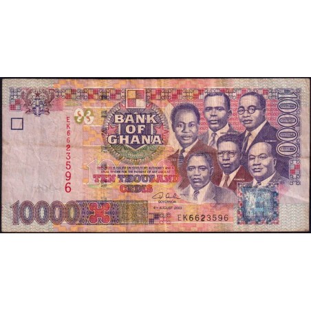 Ghana - Pick 35b - 10'000 cedis - Série EK - 04/08/2003 - Etat : TB