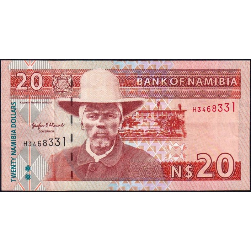 Namibie - Pick 5a - 20 dollars - Série H - 1996 - Etat : TTB+