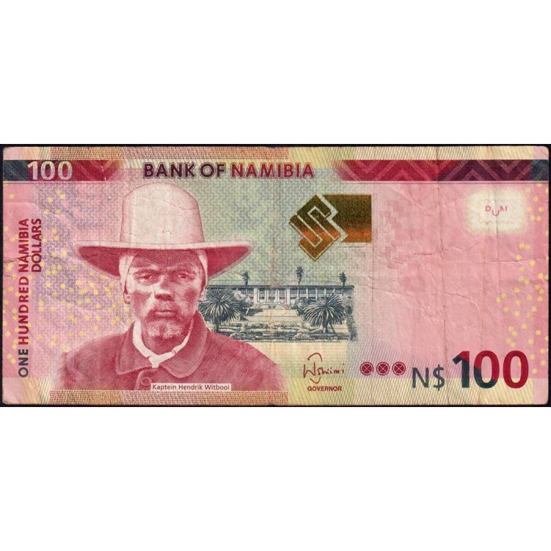 Namibie - Pick 14a - 100 dollars - Série K - 2012 - Etat : TB+