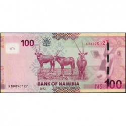 Namibie - Pick 14a - 100 dollars - Série K - 2012 - Etat : NEUF