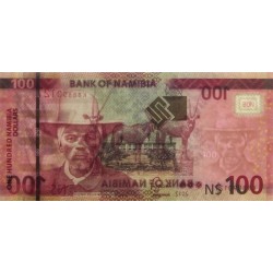 Namibie - Pick 14a - 100 dollars - Série K - 2012 - Etat : NEUF