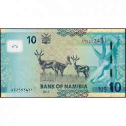 Namibie - Pick 16a - 10 dollars - Série A - 2015 - Etat : NEUF