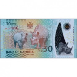 Namibie - Pick 18 - 30 dollars - Série A - 2020 - Polymère commémoratif - Etat : NEUF