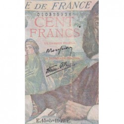 F 27-01 - 15/05/1942 - 100 francs - Descartes - Série D.5 - Etat : TB-