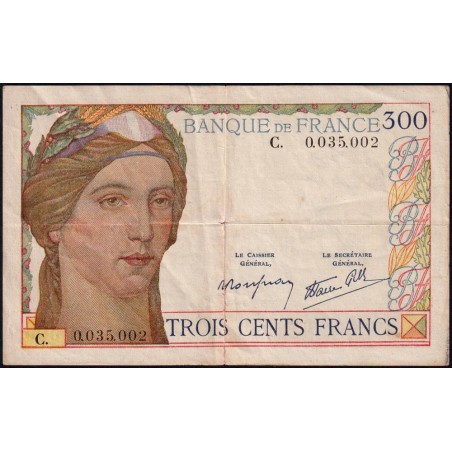 F 29-01 - 06/10/1938 - 300 francs - Série C - Etat : TB+