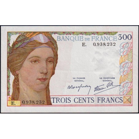 F 29-01 - 06/10/1938 - 300 francs - Série E - Etat : SUP à SUP+