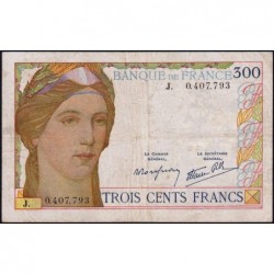 F 29-01 - 06/10/1938 - 300 francs - Série J - Etat : TB