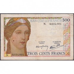 F 29-03 - 09/02/1939 - 300 francs - Série N - Etat : TB+