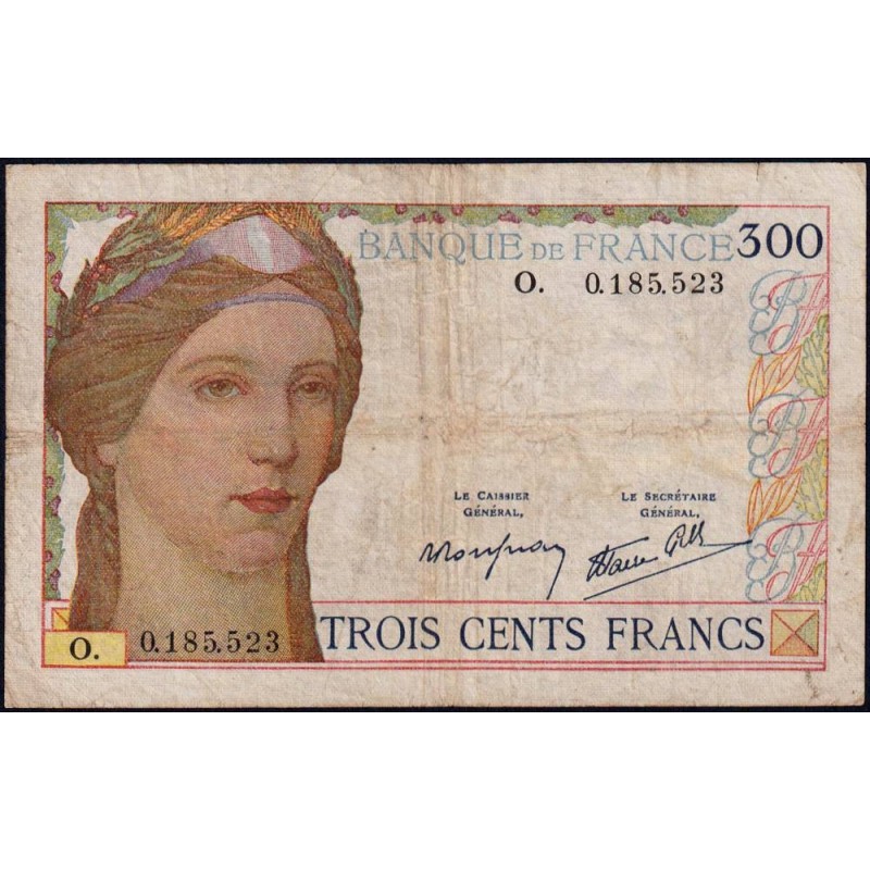 F 29-03 - 09/02/1939 - 300 francs - Série O - Etat : TB