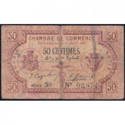Algérie - Bougie-Sétif 139-1 - 50 centimes - Série 38 - 17/04/1915 - Etat : B