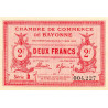 Bayonne - Pirot 21-75 - 2 francs - Série b - 04/10/1922 - Etat : SPL+
