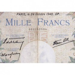 F 39-01 - 24/10/1940 - 1000 francs - Commerce - Série A.87 - Etat : TB