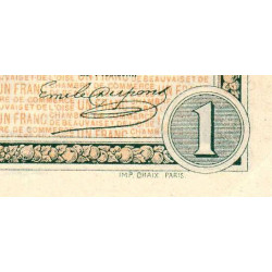 Beauvais - Pirot 22-2 - 1 franc - 02/06/1920 - Etat : SUP