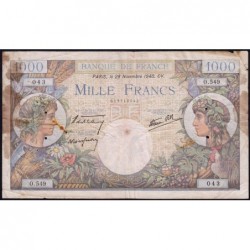 F 39-02 - 28/11/1940 - 1000 francs - Commerce - Série O.549 - Etat : B-