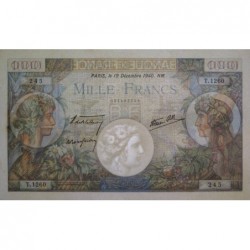 F 39-03 - 19/12/1940 - 1000 francs - Commerce - Série T.1260 - Etat : SUP+