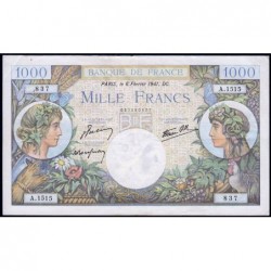 F 39-04 - 06/02/1941 - 1000 francs - Commerce - Série A.1515 - Etat : TTB-