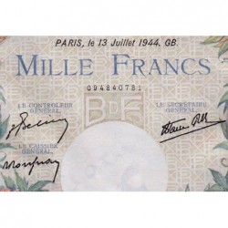 F 39-11 - 13/07/1944 - 1000 francs - Commerce - Série Q.3794 - Etat : SUP+ à SPL