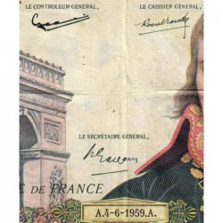 F 59-02 - 04/06/1959 - 100 nouv. francs - Bonaparte - Série J.11 - Etat : TTB
