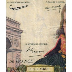 F 59-13 - 01/02/1962 - 100 nouv. francs - Bonaparte - Série H.146 - Etat : TB+