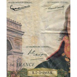 F 59-20 - 07/03/1963 - 100 nouv. francs - Bonaparte - Série S.232 - Etat : TB-