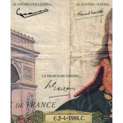 F 59-26 - 02/04/1964 - 100 nouv. francs - Bonaparte - Série O.297 - Etat : TB