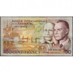 Luxembourg - Pick 14A - 100 francs - Série A - 08/03/1981 - Etat : TB+