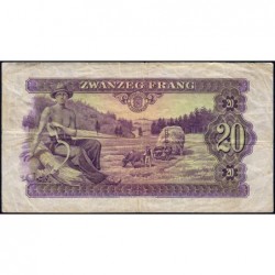 Luxembourg - Pick 42a - 20 francs - Série C - 1943 - Etat : TB+